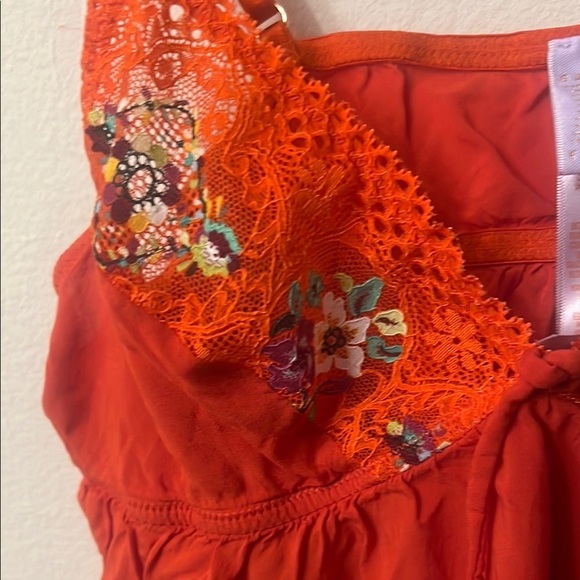 Savage X Fenty Orange Embellished Crop Camisole - Picture 3 of 9